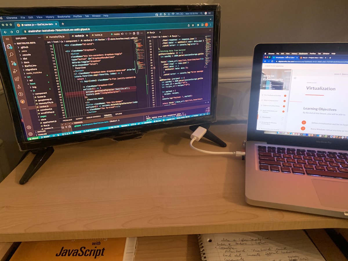 ShakirTamar's tweet photo. Day 12 of #100DaysOfCode 
Finishing up on a project the past few days. Working on building the front end of my "Favorites" list using React and also connecting it to the backend API
#javascript #Python #LearnToCode #TheMarathonContinues #SoftwareDeveloper #TrustTheProcess https://t.co/A8Nr9j0RRc