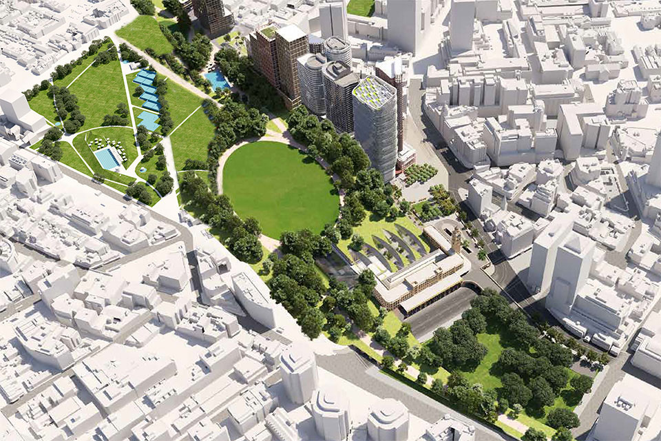 AussieKen's tweet image. Saw the SMH article by @Mattonews about development plans for Central Station. smh.com.au/national/nsw/t…
Thought I could help with a compromise...