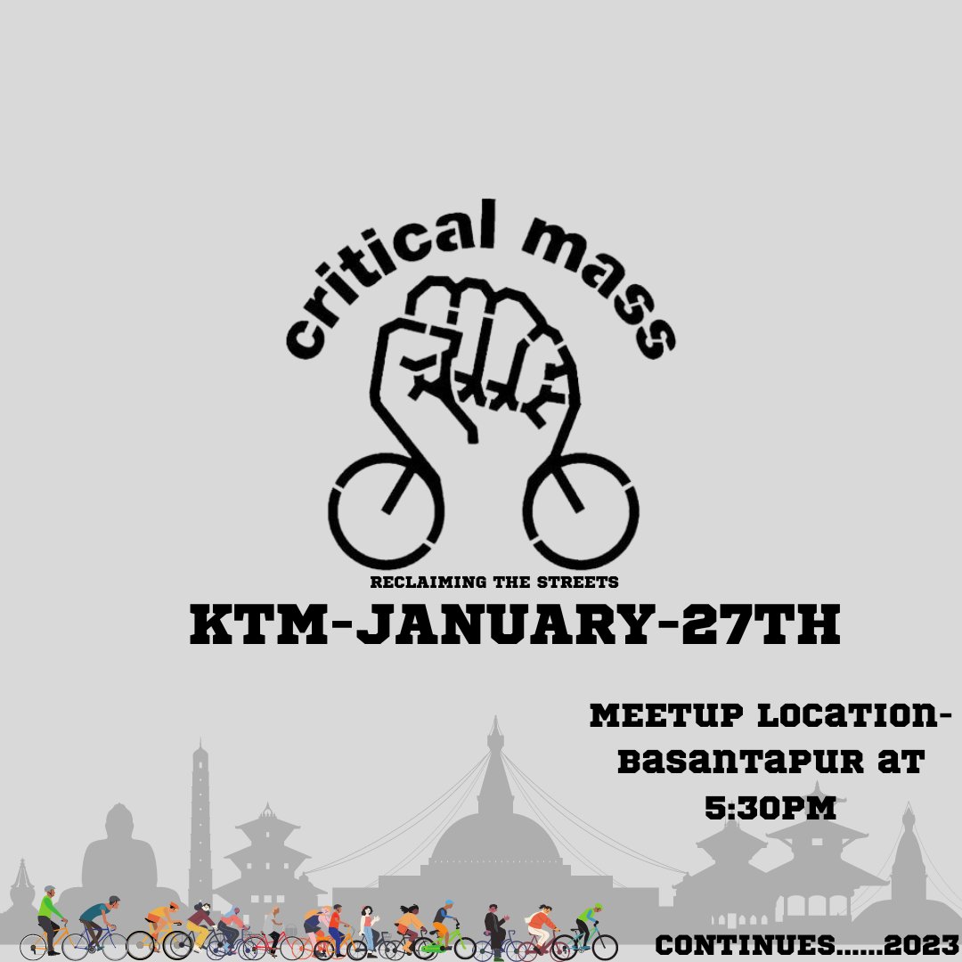 Be ready for the upcoming Critical Mass
#urbanmobility #criticalmass #safermobility #cycling #reclaimthestreets #ridewithpride