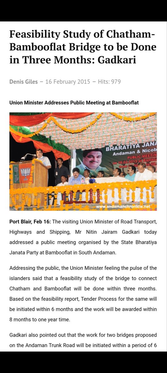 Aman15908370's tweet photo. @nitin_gadkari @narendramodi Where is the bridge sir which you promised in 2015 to be done within a year. https://t.co/srMCdPqe8F