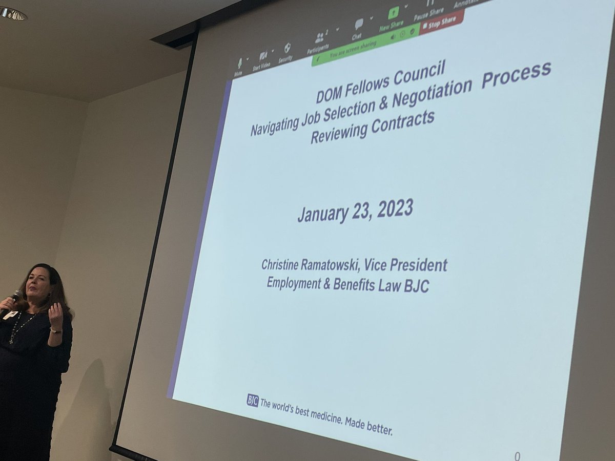 abbyWUim's tweet photo. More pearls from 🥼🩺🔬💵📝🫱🏾‍🫲🏿🫱🏻‍🫲🏽 @WUDeptMedicine office of the #VCEducation #FellowsCouncil sponsored event on #JobHunting #Negotiating your 1st job &amp; #Contract review!

Special thx to speakers Chair DrVickyFraser @HumphreysLab &amp; head of legal ChristineR! Congrats @gayathriIDdoc! https://t.co/TBgaIabMi9