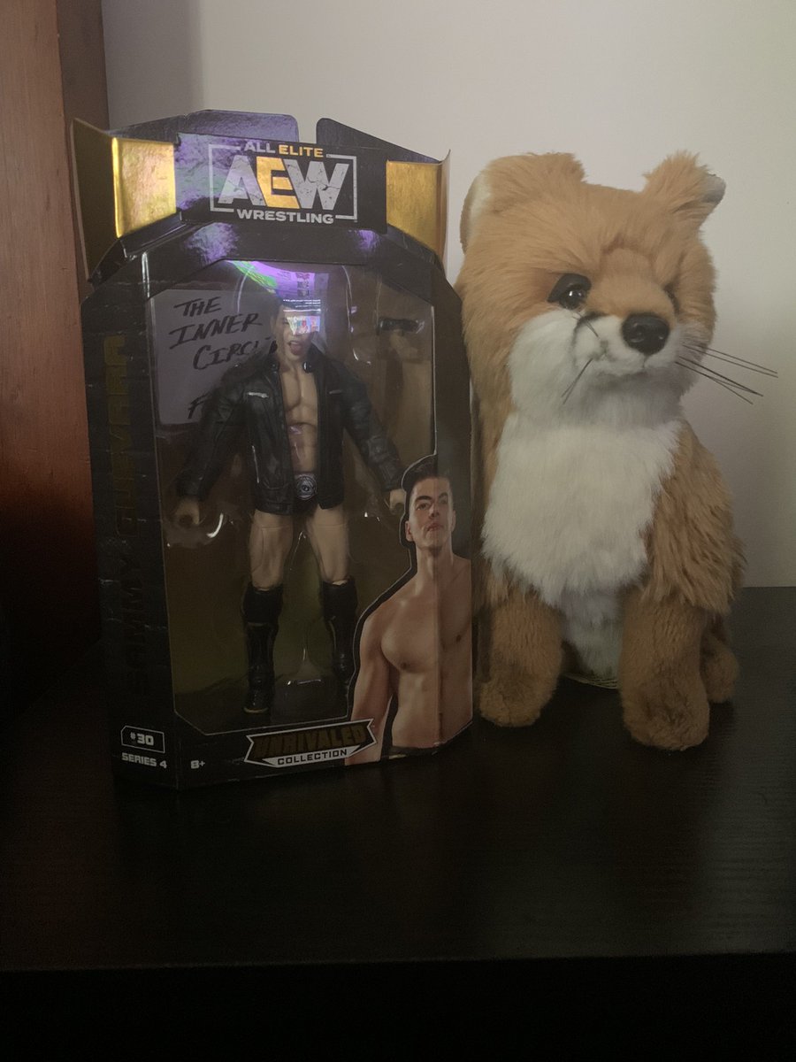 My package arrived today I got a @sammyguevara #AEWUnrivaled figure can’t wait for next month to meet him #AEW