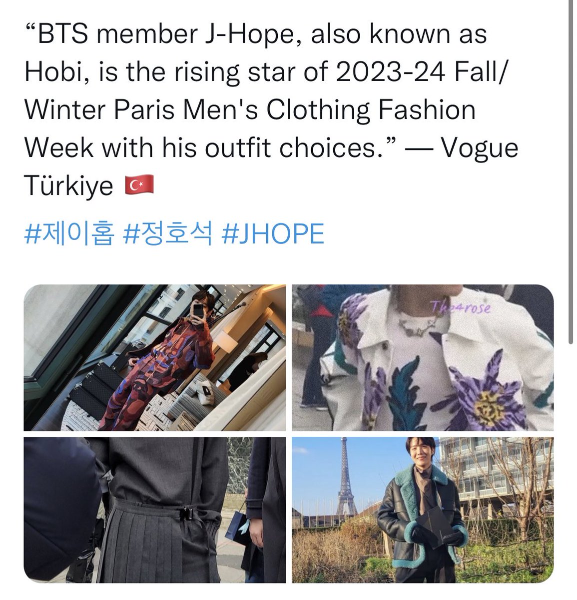 Hoseok always wins. 💗😊

J-HOPE MVP OF FASHION WEEK
#jhopeXLouisVuitton
#jhopeXDior
#jhopeXHermes
#jhopeXPFW23