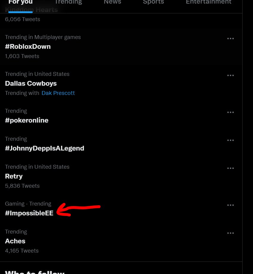 GirlGlitcher's tweet image. It's working!!! @Treyarch #ImpossibleEE is trending