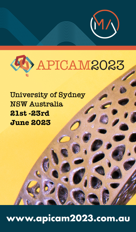 Have you submitted your abstract yet for APICAM2023 #apicam2023? apicam2023.com.au Abstract submissions close 31 JAN so get your abstracts in soon so that we can hear about your latest research and new developments in   #additivemanufacturing #engineering #3dprinting