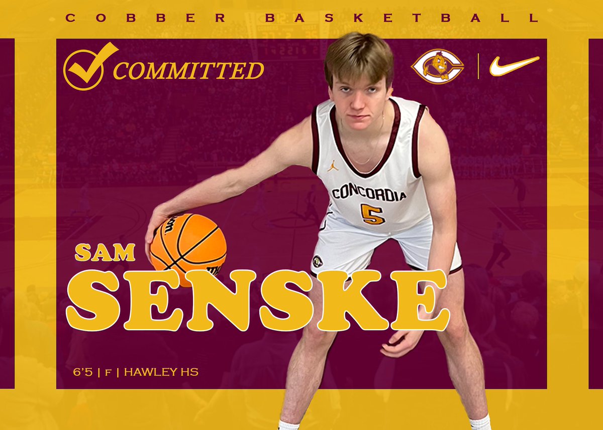 I’m excited to announce my commitment to Concordia College to continue my academic and athletic career. Huge thanks to my family, friends, and coaches for helping me along the way. Roll Cobbs💛