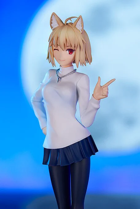 Good Smile Company's Pop Up Parade version figures of Arcueid Brunestud will be releasing this June. The limited version will have Arcueid with cat    