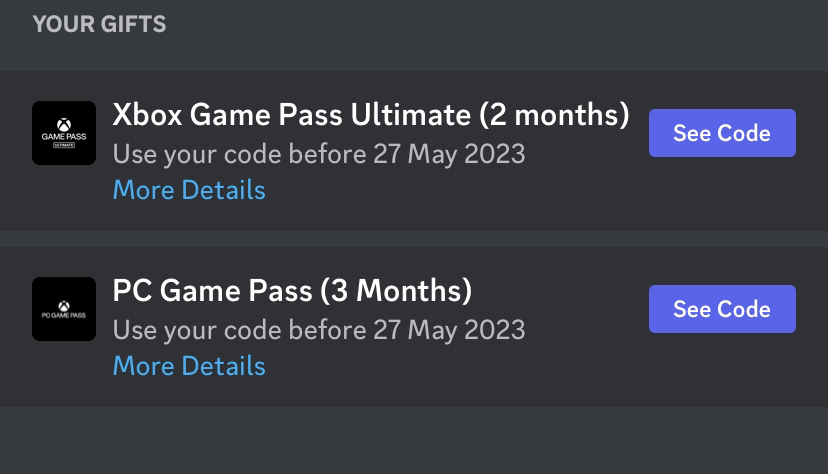 Woranger1's tweet photo. Hello nubs,
Got a free code from Discord.  :xbox peeps:
Feel free to use :) 

WKCG3-6679P-DK6H3-GP4M2-79T7Z
CDJ4V-GTVFR-CWVRD-2DYMC-4C9PZ

#free #xboxcode #gamer 😀 https://t.co/sctA2fOsLI