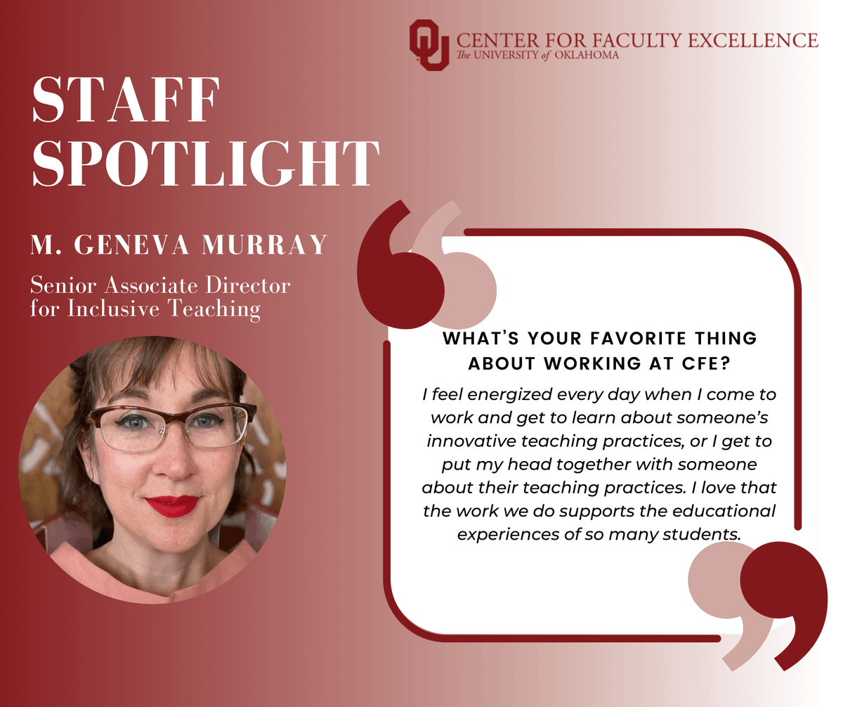 OU Center for Faculty Excellence tweet media