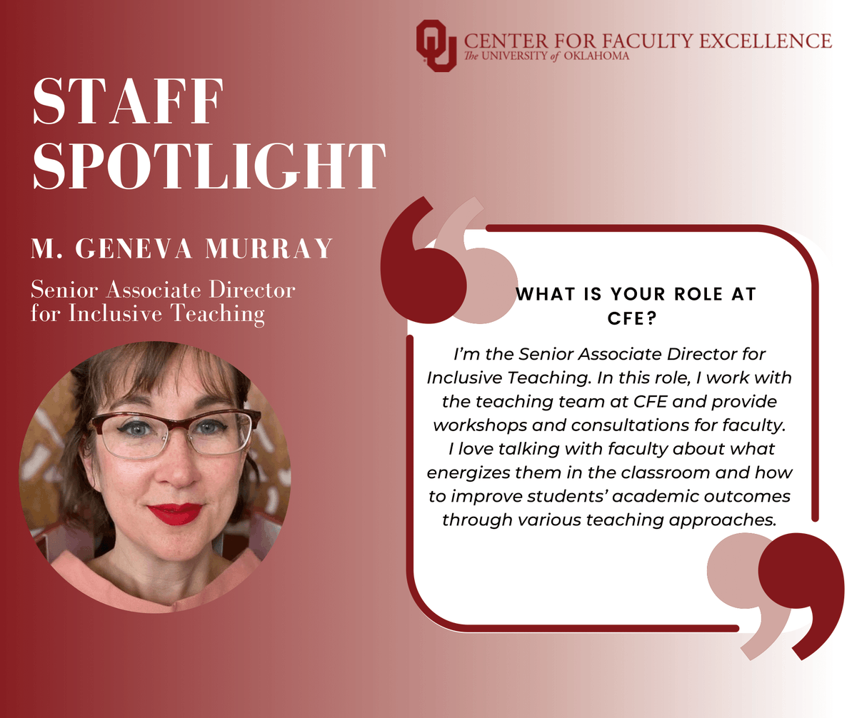OU Center for Faculty Excellence tweet media