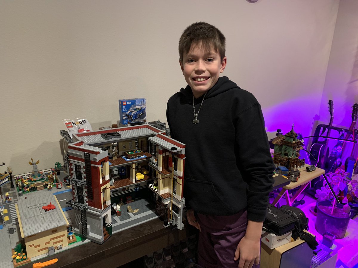 bricks4allages's tweet photo. My good buddy and cousin Torin completed our Ghostbusters Firehouse Lego Set! I am grateful for his fast and skilled building. Sharing Lego is my favorite experience with Lego toys. #bricks4allages #lego #LEGO #legoghostbusters #legomasters #educationaltoys #legofamily https://t.co/zhASskgRdA