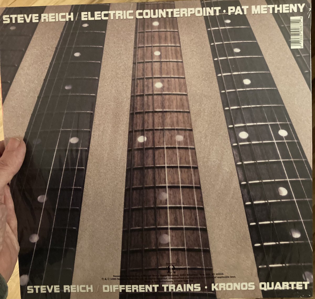 patirwinmusic's tweet photo. Steve Reich and Pat Metheny. Damn. Double Damn. Electric Counterpoint. #electriccounterpoint https://t.co/yfgI1x6alG