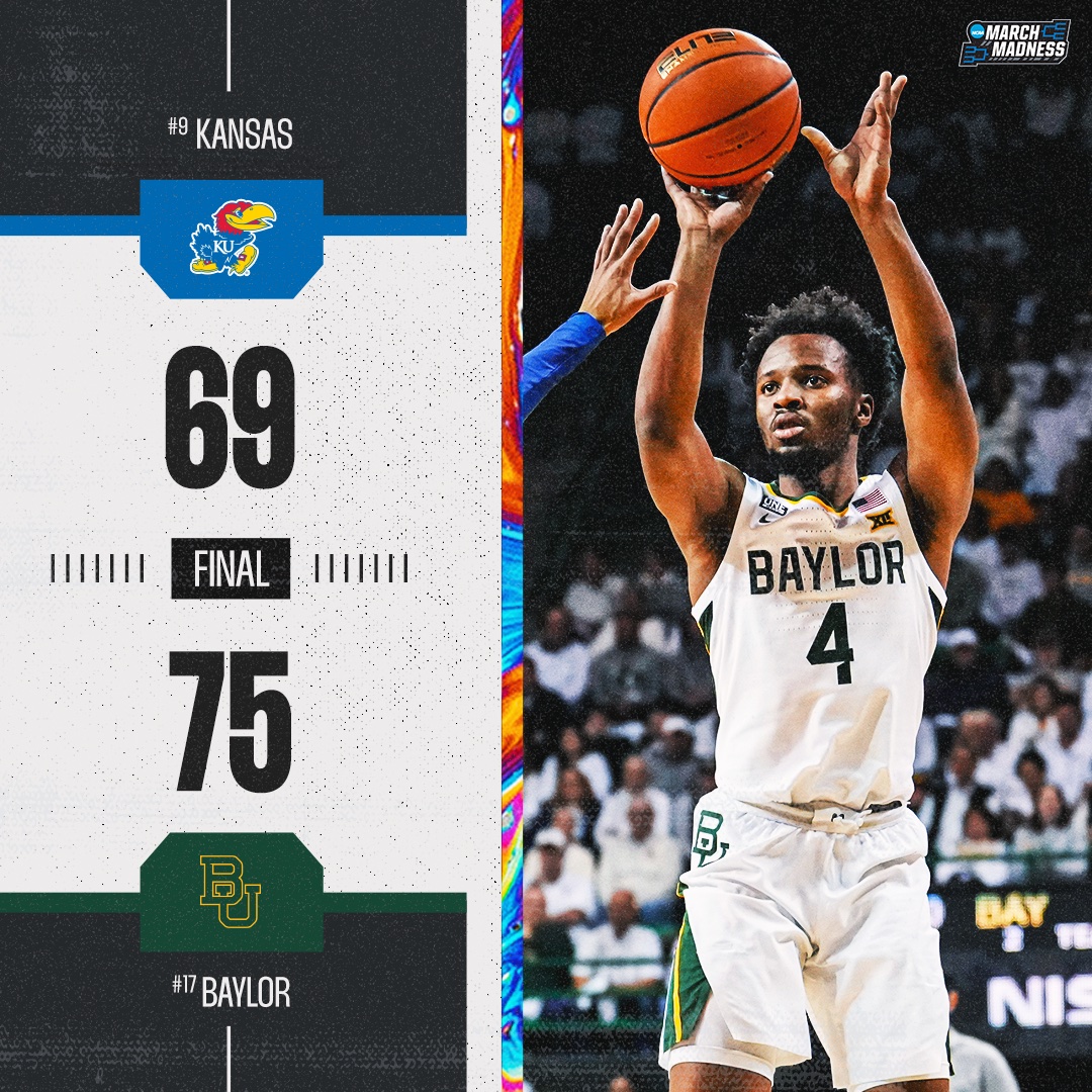 NO. 17 BAYLOR BATTLES PAST NO. 9 KANSAS 🐻

The Bears defend their home court, and hand the Jayhawks their 3rd straight defeat 👀