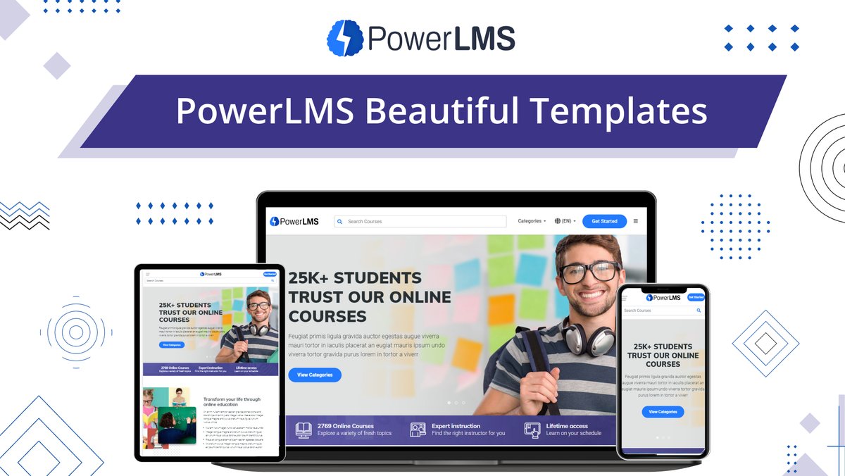 lmsscript's tweet image. Upgrade your online learning experience with our stunning LMS templates!🎨Choose from a variety of designs to match your brand and make a lasting impression on your students.
Try them out now! 👉powerlms.org
#LMS #templates #elearning #education #edtech