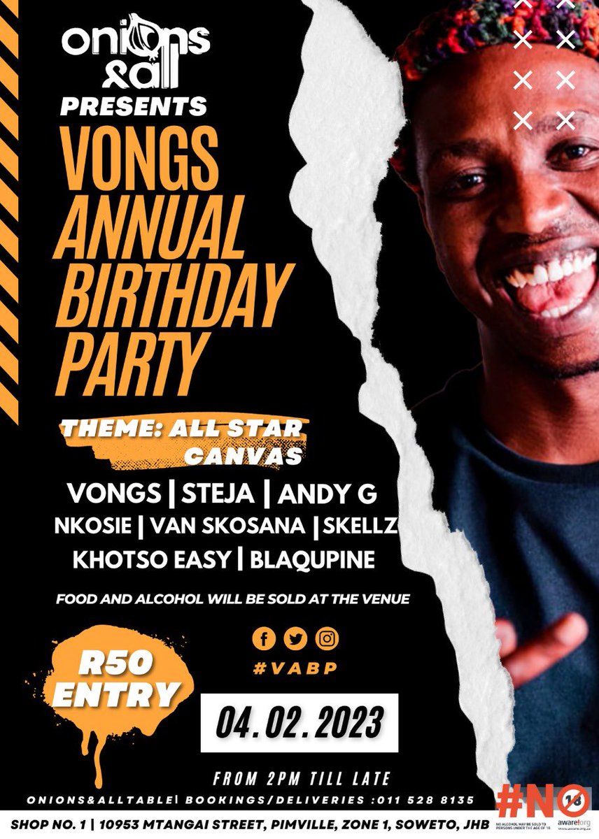 Khotso_Mokholo's tweet photo. Come We Celebrate @mpho_vongs Saturday 04.02.2023 out at @onionsandall
#VABP #AllStar #ChuckTailor ⭐️ #Daytime #Vibes 💯👌🏾 https://t.co/PtVZ0nFUbF