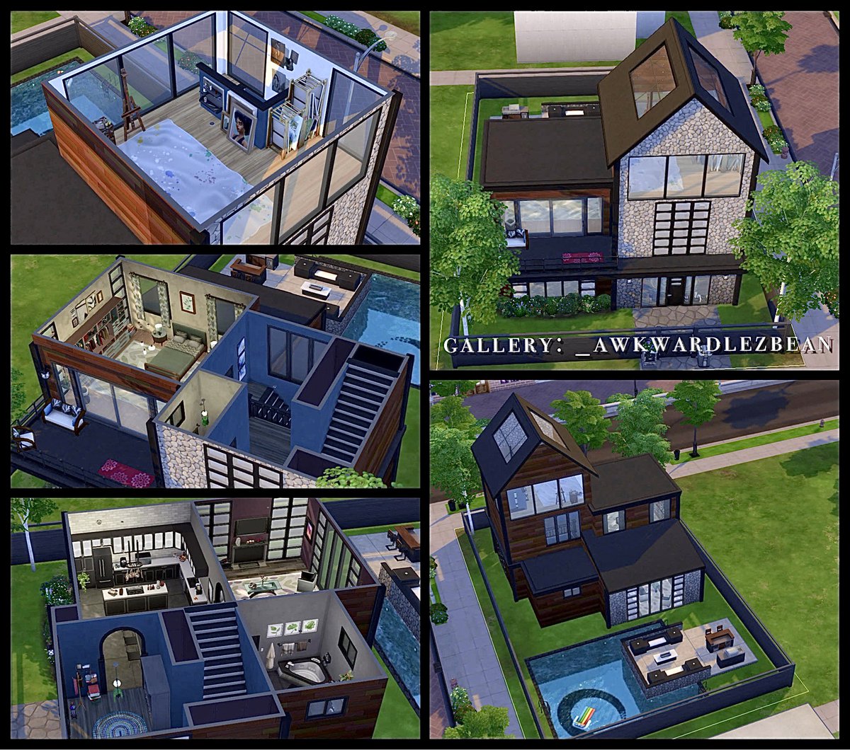 _awkwardlezbean's tweet photo. Modern Home ❤️
🏠 30×20
💰 $115,154
🌍 Newcrest
✅NoCC
✅on the gallery: _awkwardlezbean
✅Playtested
#ts4buildersgames #ts4
#ts4builds #thesims #TheSims4 #Sims4 #ShowUsYourBuilds #Sims #ts4residential #thesimsnocc #ts4modernhome https://t.co/9w07i483xa