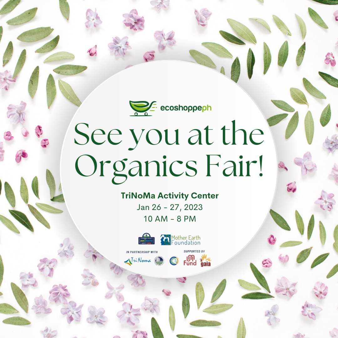 ecoshoppeph's tweet photo. Ecoshoppe PH is participating in Mother Earth Foundation's first 𝙊𝙧𝙜𝙖𝙣𝙞𝙘𝙨 𝙁𝙖𝙞𝙧!🌍

Join us from 𝐉𝐚𝐧𝐮𝐚𝐫𝐲 𝟐𝟔 𝐭𝐨 𝐉𝐚𝐧𝐮𝐚𝐫𝐲 𝟐𝟕 𝐚𝐭 𝐭𝐡𝐞 𝐓𝐫𝐢𝐍𝐨𝐦𝐚 𝐀𝐜𝐭𝐢𝐯𝐢𝐭𝐲 𝐂𝐞𝐧𝐭𝐞𝐫 ♻🍃
#ZeroWasteMonth #InternationalZeroWasteMonth2023 #GoForZeroWaste https://t.co/2nUSQtjenD