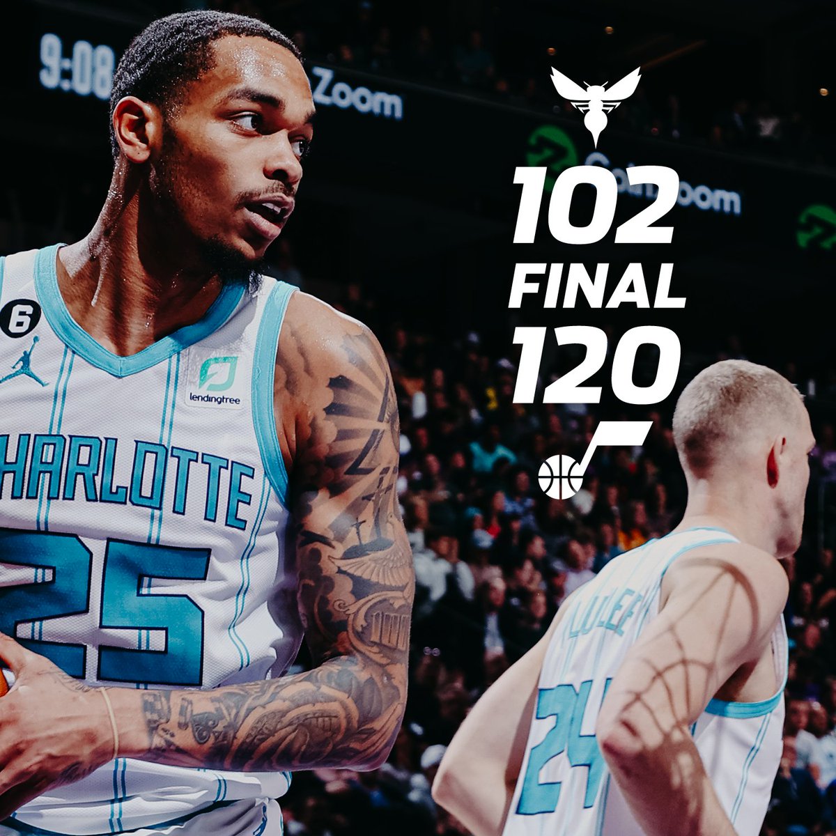 Hornets lose to Jazz 120-102