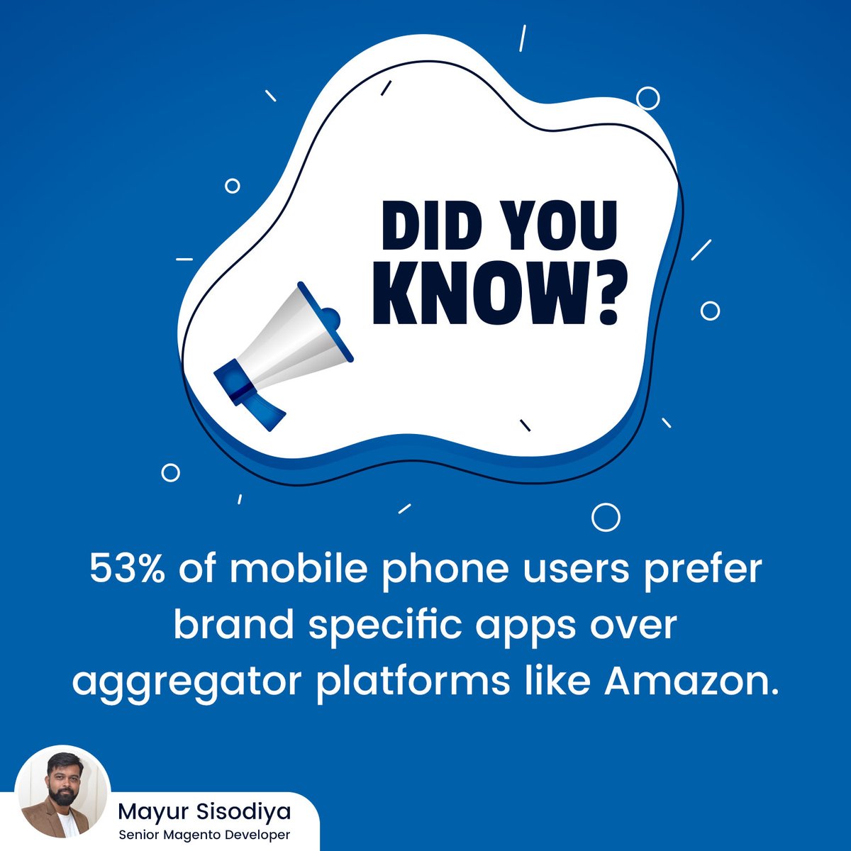 DID YOU KNOW ❓

53% of mobile phone users prefer brand specific apps over aggregator platforms like Amazon.

#didyouknow #didyouknowfacts #ecommercefacts #researchstudy #factsdaily #factlovers #dailyfacts #instafacts #worldfacts #realfacts #amazingfacts #coolfacts