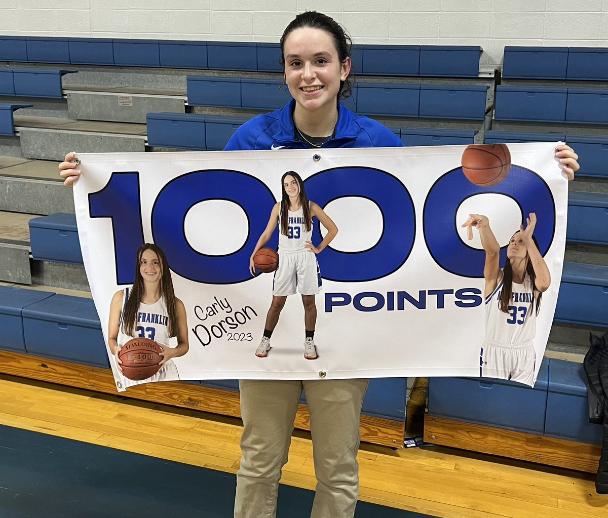 Congratulations Carly!  We are so proud of all your hard work.  #1000pointclub
