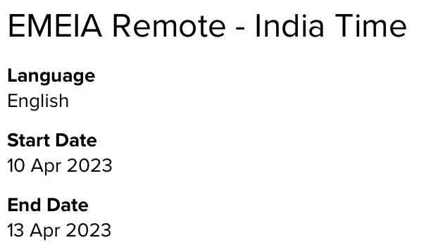 amaranthineTech's tweet photo. Announcing new Jamf 200 batches for the Indian time zone.
10th April 2023 - 13th April 2023
1st May 2023 - 4th May 2023
To register visit: https://t.co/a4N8m5EZlD
#jamf #jamf200 #jamfcertifiedtech #jamftraining https://t.co/PEbWmfoHZY