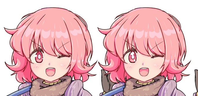 でかハイライトかわいいので好きなんだけど、若干ヤンデレ入ってる娘だから小さめに抑えておきたい気持ちもあるんですよね 