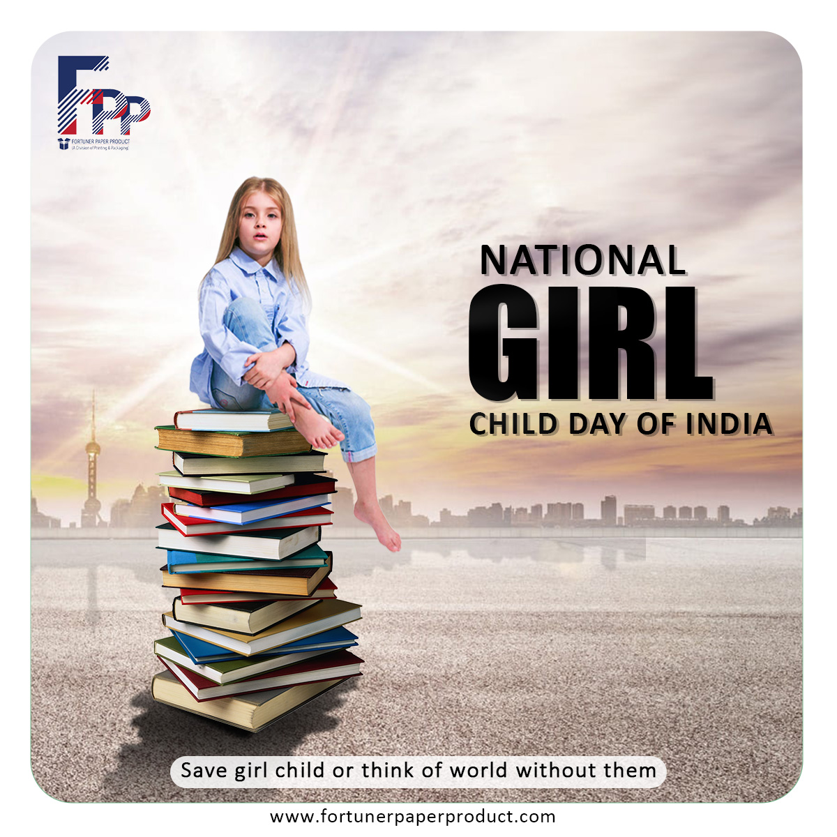 Smiling face of each and every young girl is the mark of God's quality. We wish you a Happy National Girl Child Day.
.
.
#fortunerpaperproduct #girlchild #girlchilday2023 #womenempowerment #educategirlchild #daughter #girlchildeducation #babygirlchild #savegirl  #equality