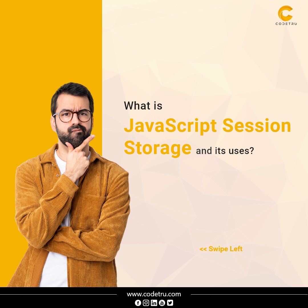 CodetruAI's tweet photo. JavaScript Session storage has got some interesting benefits for your application. Check out the post to learn more about it with an example.
#JavaScriptSession #SessionStorage #JavaScript #Technology #TechnologyTips #Codetru #CodetruUpdates https://t.co/xVa6YSqwis