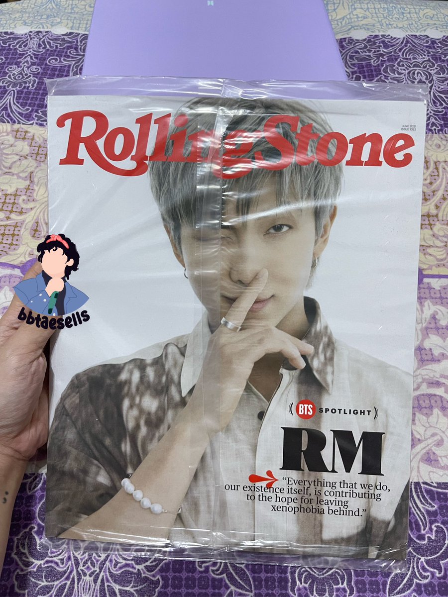 bbtaesells's tweet photo. wts lfb ph onhand 

RM Namjoon cover - Rolling Stone Magazine 
• ₱400+ sf
• payo
• sealed 

dm if interested ☺️

💌 namjoon rm seokjin jin suga yoongi jhope hoseok v taehyung jimin jungkook bangtan bts merch bangtan https://t.co/chxbM4jIVD