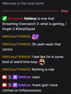 failderp_'s tweet photo. Throwback to that one time 5 minutes ago that I turned on stream and EVERYBODY KNEW BUT ME. 🤡🐙 https://t.co/wbocUZW4cA