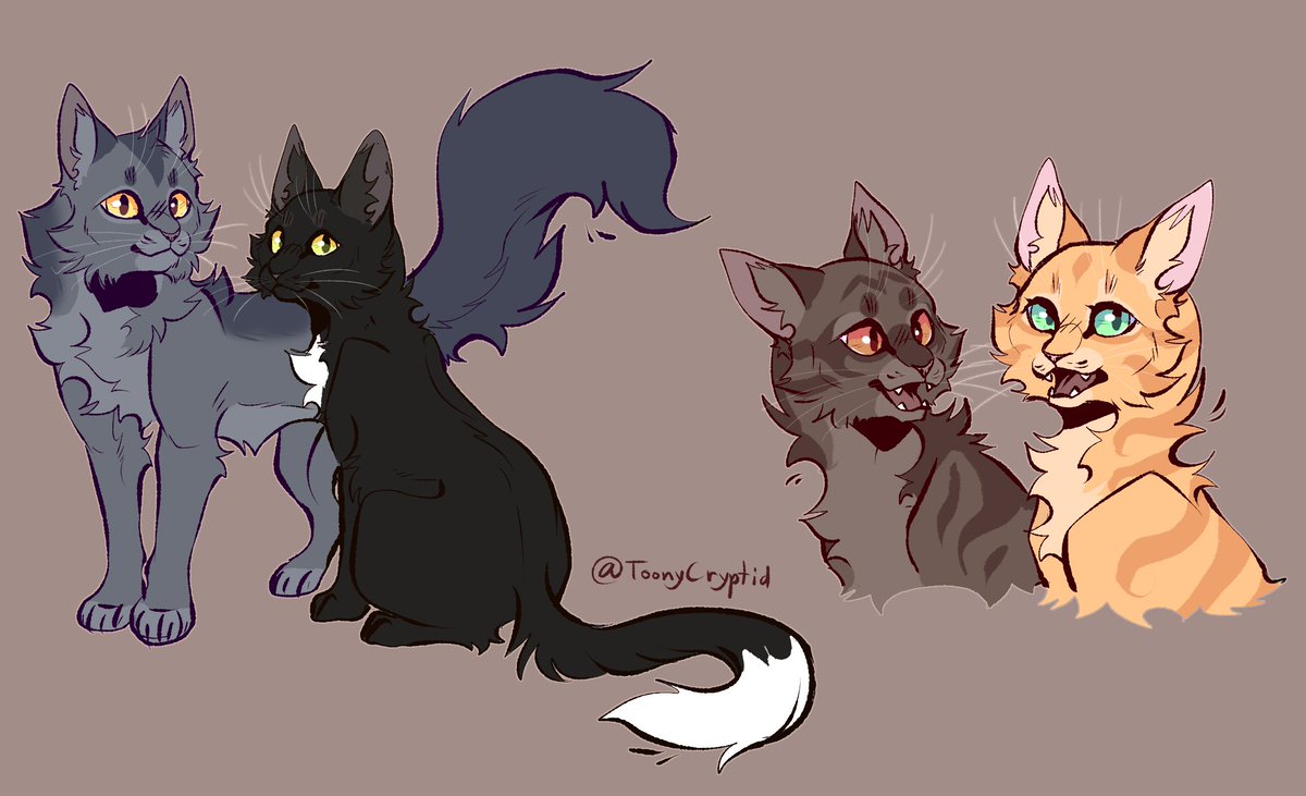 Warrior cats - warriors Tigerclaw friends by hecatehell on DeviantArt