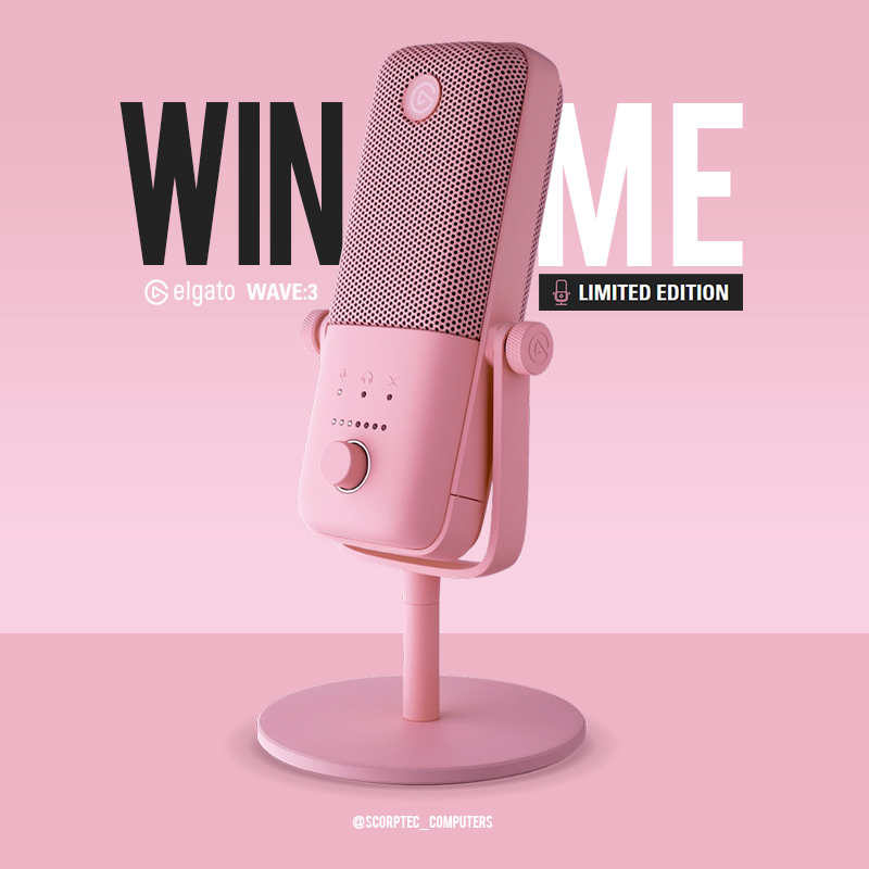 𝗚𝗜𝗩𝗘𝗔𝗪𝗔𝗬: Thanks to Elgato, we're giving you the chance to 𝗪𝗜𝗡 a Elgato Wave 3 Mic in limited edition pink (not available for sale in Aus)!

TO ENTER:

▪️ 👆 Re-tweet this post!

▪️ ✌️ Register here: bit.ly/3Hoyx7a

Winner drawn next week! AUS residents only.