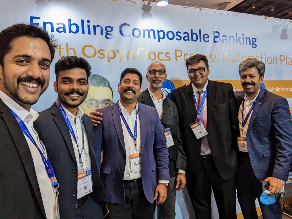 Catch a glimpse of Team Ospyn @ IBEX INDIA 2023. Thanking everyone for the overwhelming response during the event. 
 #IBEX2023 #bankingsector #bfsievent #bankingtechnology #fintech #team