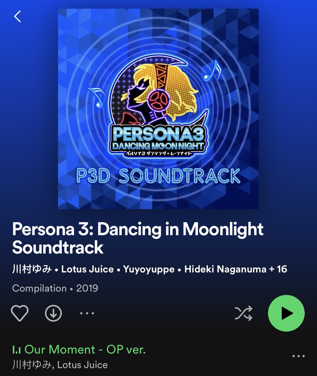ScrambledFaz's tweet photo. Persona 3 Portable, Persona 3 Dancing and Persona 5 Dancing OST now on streaming services https://t.co/iU1mB7ACTt