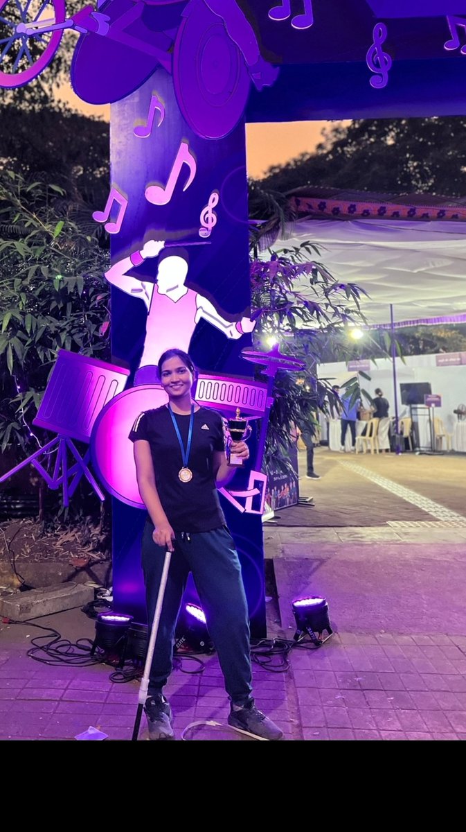 PrachiPandeyPP's tweet photo. Won Bronze medal in All India Purple Fest All India Para Table Tennis Open Championship Goa 2023

#purplefest #paratt #tabletennis #tt #goa #happy https://t.co/jyGyK5UZfD