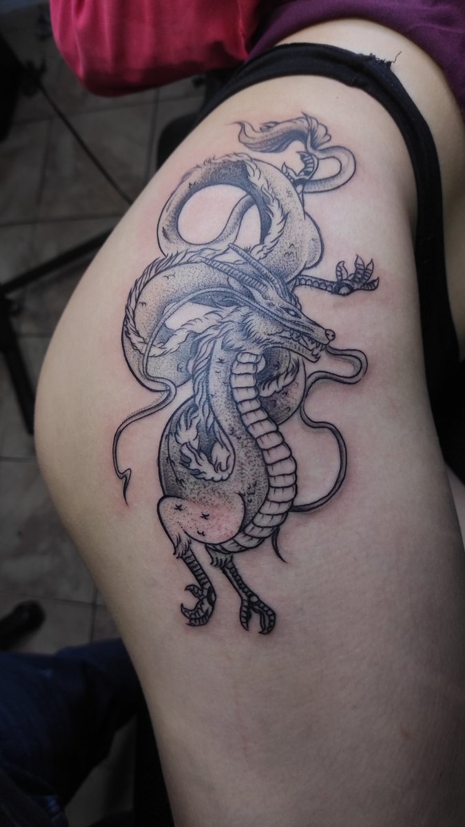 GuayanaInk's tweet photo. Un pequeño dragón en sombras de arrastre #7rl y máquina de bobinas #trebortattoo#guayanaink #ptoordaz#tattoo. #tattoos #tattooartist #INK #ptoordaz @trebortattoo03 https://t.co/KRfOkyQD0H