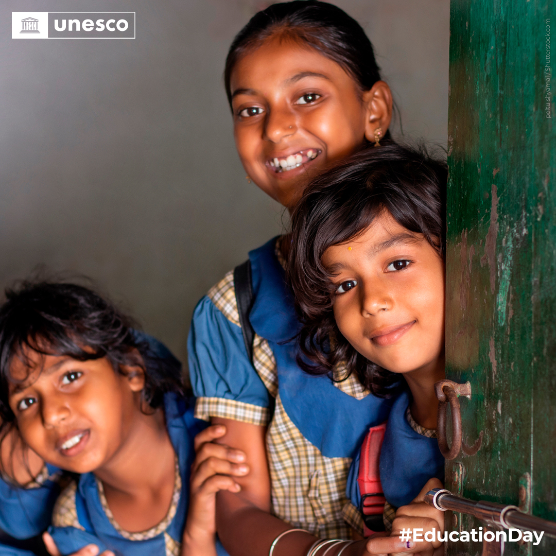To invest in people, we must prioritise education.

It’s time to transform learning to guarantee the #RightToEducation for everyone, everywhere.

Happy #EducationDay! 📚 💻

➡️ on.unesco.org/2QJRWlq