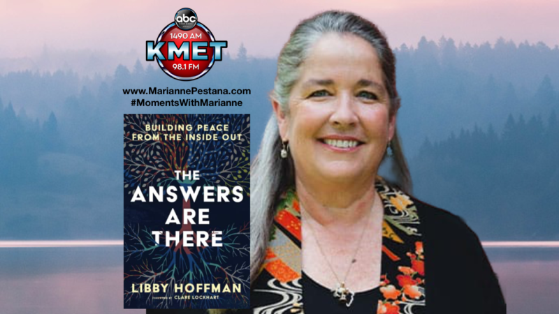 MariannePestana's tweet photo. Tune in Today 3pm PST/6 EST for a discussion with @libbyhoffman  on her new #book The Answers Are There: Building #Peace From the Inside Out on #MomentswithMarianne @KMETRadio  https://t.co/WzuD28r1IF  

#bookclub #readinglist #book #bookish #forgiveness  #peace #PeaceFormula https://t.co/MUyCgz4qnO