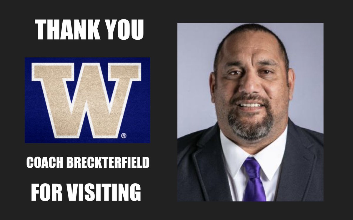 Thank you to Coach Morrell (@CoachMorrell3) & Coach Breckterfield (@CoachNokesDL) from Washington for stopping by last week!