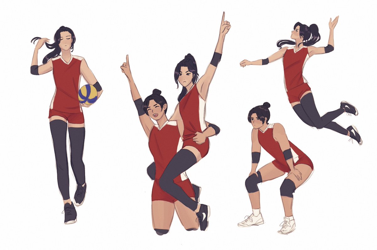 「finished a tgcf volleyball au that I had」|becca🍁🌾のイラスト