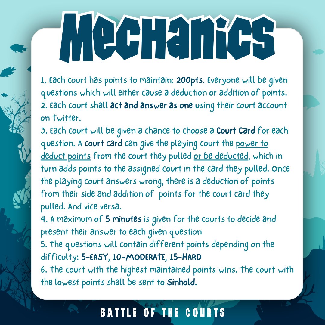 greengossipers's tweet photo. PREPARE FOR BATTLE!

The Battle of the Courts is in 4 days! To prepare everyone for our big game, here are the mechanics you should know~

You may ask your Mistress or any Maiden for questions and clarifications. More info shall be announced on the day of the event.

#greenwriter https://t.co/KDeR0Unmxp