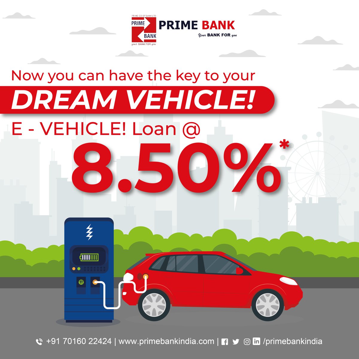 You can have the key to your Dream Vehicle with Prime Bank E-Vehicle Loan at the lowest Interest rate.

Start your your EV-Journey with Prime Bank

#EV #evloan ##electricvehicles #vehicleloan #Green #loanintreset #PrimeBank