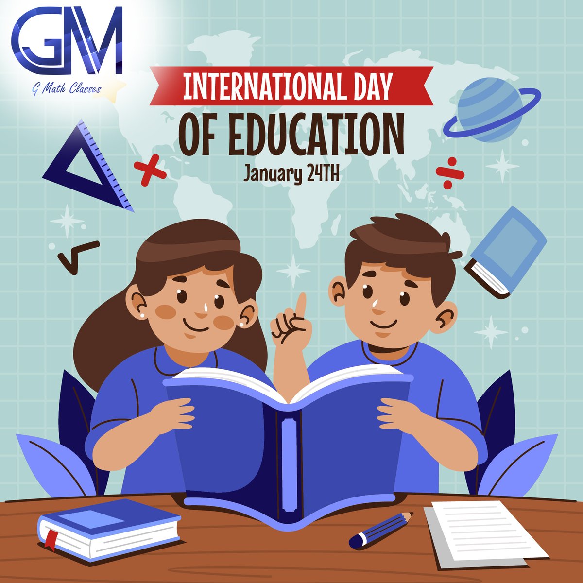 GMathClasses's tweet image. On the occasion of International Day of Education, let us join hands to bring education accessible to each and every child. Happy International Day of Education.
#internationaleducationday #educationday #GMathClasses #educationforall #educatetheworld 
@GMathClasses