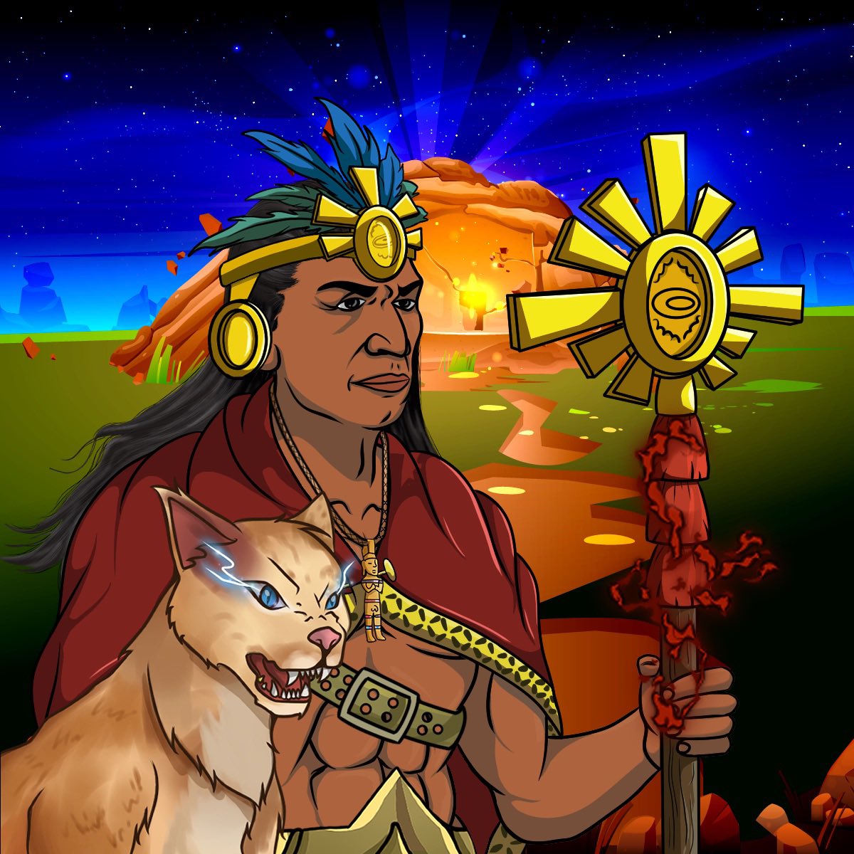 Villion_Air's tweet photo. ✋Proud Owner of 

Ayar Manco aka “The Last Inka King” aka “The Chosen One” aka “The True Rank 1” 
☀️ 
#VeChainHasNFTs #NFT 
Check out one of the top underrated projects @INKAEmpireNFT https://t.co/ZPr7LSrf2x
