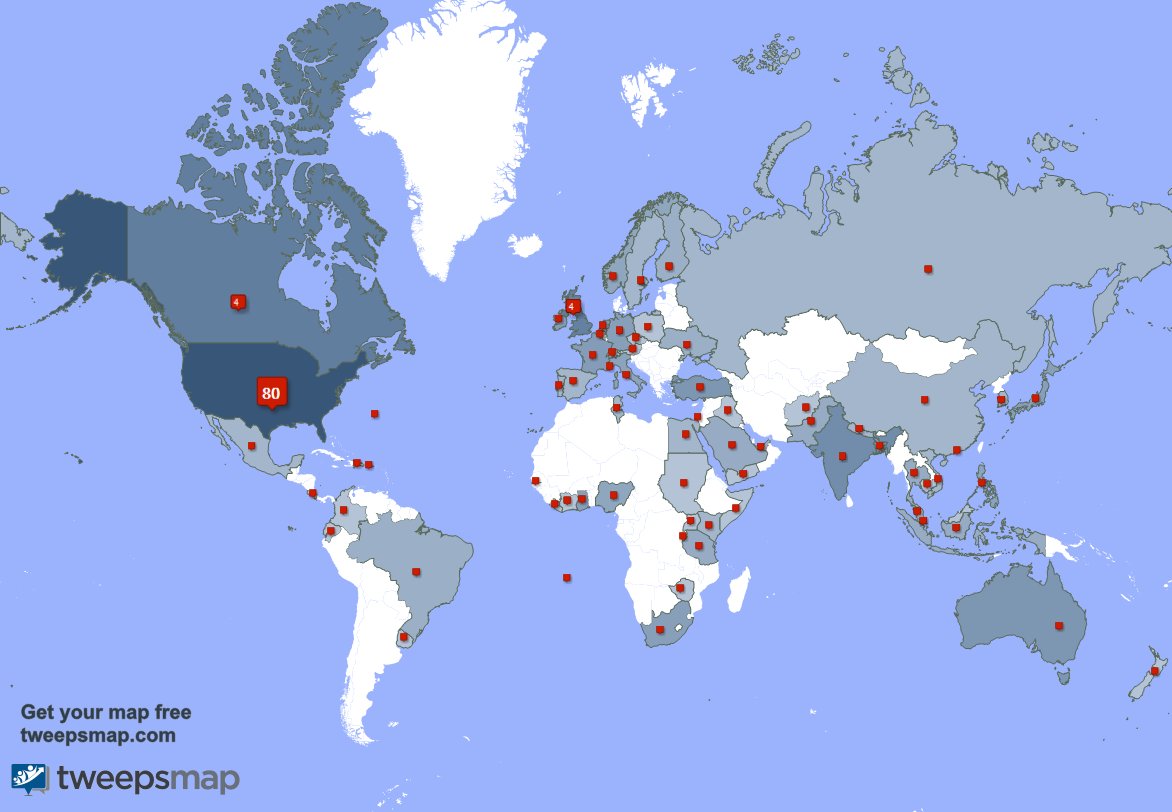 I have 7 new followers from USA 🇺🇸 last week. See tweepsmap.com/!brendap1949