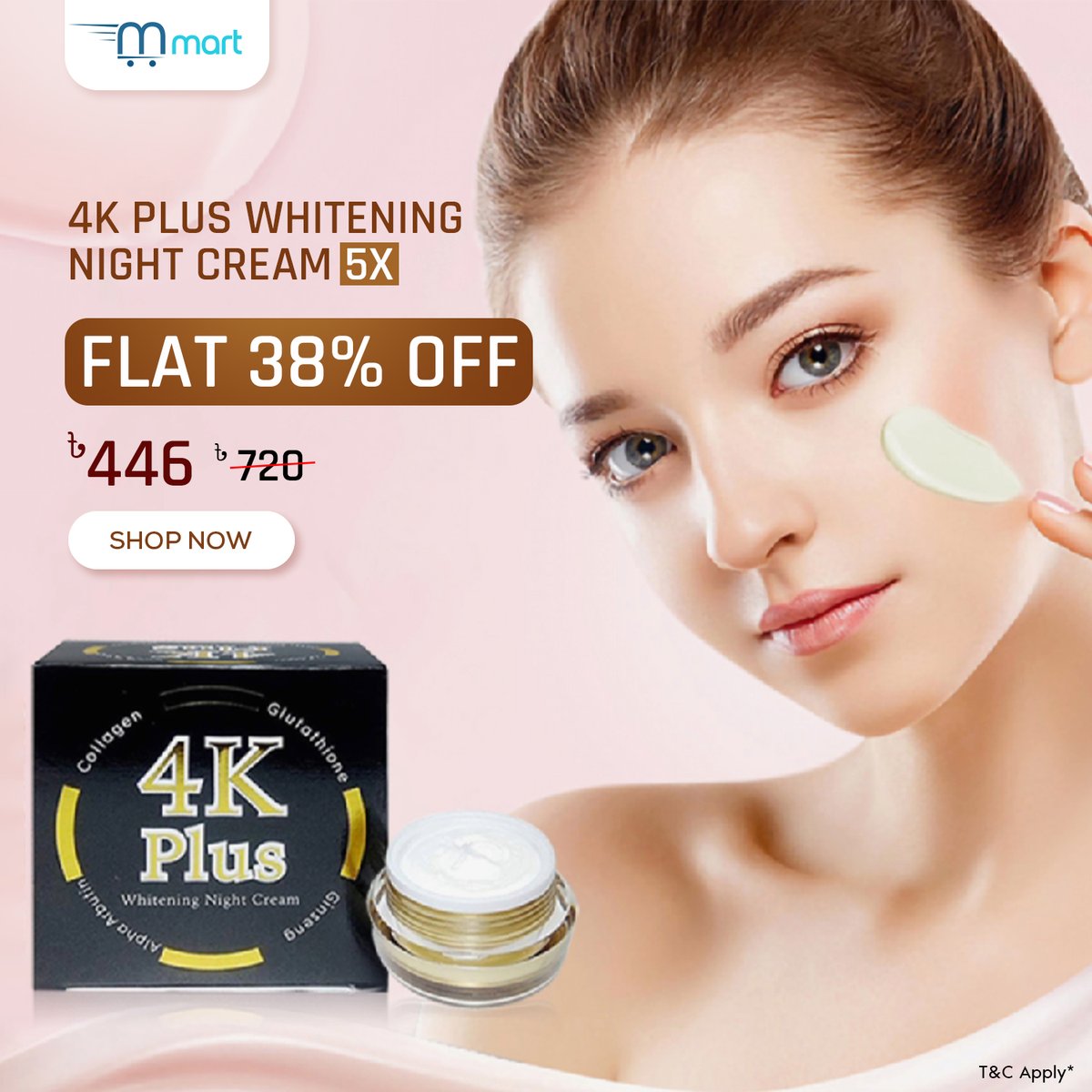 mmartbd's tweet image. 🔥100% original authentic products Upto 44% Discount.
Secret Brightening Solution Cream.
✅ ত্বক ফর্সা করে
✅ ত্বকের উজ্জলতা বৃদ্ধি করে
✅ ব্রনের দাগ দূর করে
✅ বয়সের ছাপ দূর করে
✅ মেছতার দাগ দূর করে

Visit: mmart.com.bd/products?id=15…...
#Cream #Lakme #4Kplus #NatchaMiracle