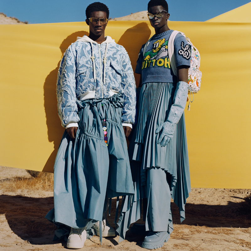 LouisVuitton's tweet photo. Boyhood attributes. Celebrating #LouisVuitton’s savoir-faire, #LVMenSS23 reflects on the instruments of our childhood, adorning paper planes and toolbox elements on garments and accessories.