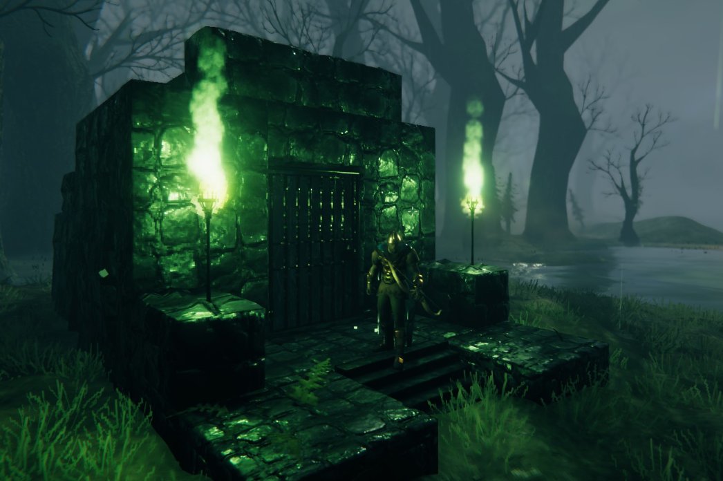 Thevikingo4's tweet image. Mi primera #Cripta en #Valheim juegazo @ValheimES