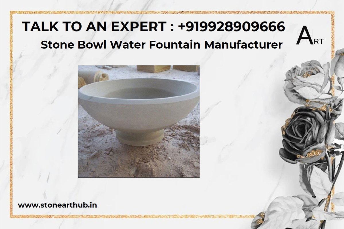 Stone Art Hub on Twitter "𝐒𝐭𝐨𝐧𝐞 𝐁𝐨𝐰𝐥 𝐖𝐚𝐭𝐞𝐫 𝐅𝐨𝐮𝐧𝐭𝐚𝐢𝐧 𝐌𝐚𝐧𝐮𝐟𝐚𝐜𝐭𝐮𝐫𝐞𝐫 𝐂𝐚𝐥𝐥