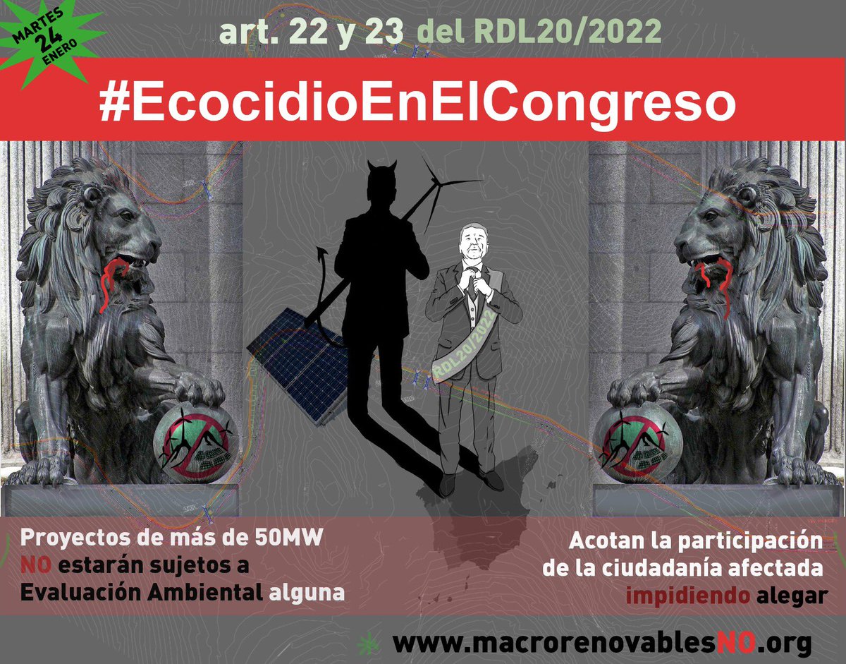 Saben que están cometiendo un #EcocidioEnElCongreso y vamos a recordárselo!!!
#aldeaslibresdemacroeólicos  #macrorenovablesno